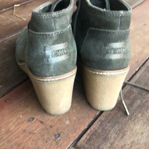 Toms wedges forest green